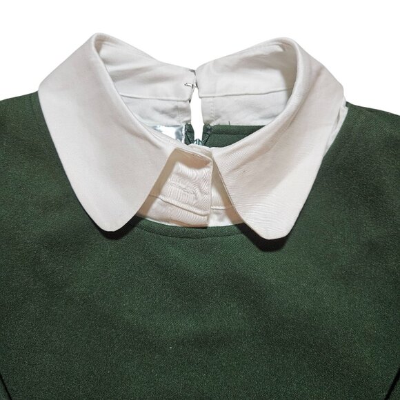 Tuckernuck Women Mini Dress Green Med Preppy core Monochrome Contemporary - Picture 7 of 16